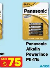 PANASONİC ALKALİN POWER İNCE PİL 4'LÜ